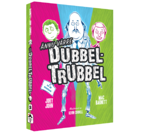 Mac Barnett, Jory John & Kevin Cornell – Ännu värre Dubbel-Trubbel (inbunden 2016, 3D-omslag)